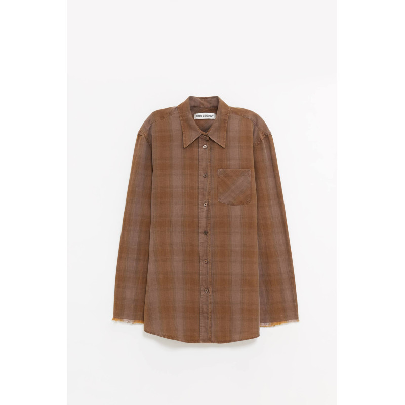 OUR LEGACY DAKOTA FLANNEL CHECK DAISY SHIRT